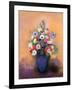 Anemones and Lilac in a Blue Vase, After 1912-Odilon Redon-Framed Giclee Print