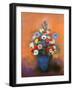 Anemones and Lilacs in a Blue Vase, after 1912-Odilon Redon-Framed Giclee Print