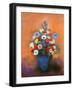 Anemones and Lilacs in a Blue Vase, after 1912-Odilon Redon-Framed Premium Giclee Print