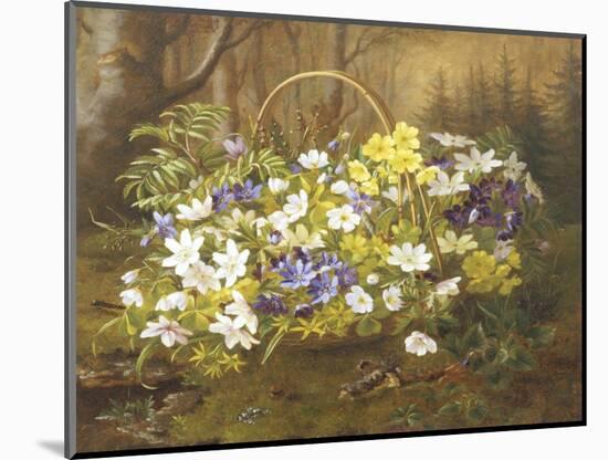 Anemones and Primroses in a Basket-Anthonore Christensen-Mounted Giclee Print