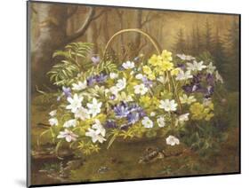 Anemones and Primroses in a Basket-Anthonore Christensen-Mounted Giclee Print