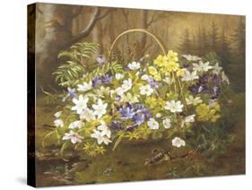 Anemones and Primroses in a Basket-Anthonore Christensen-Stretched Canvas