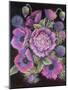 Anemones and thistles, 1998-Margo Starkey-Mounted Giclee Print