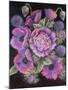 Anemones and thistles, 1998-Margo Starkey-Mounted Giclee Print