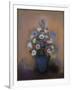 Anémones et lilas dans un vase bleu-Odilon Redon-Framed Giclee Print