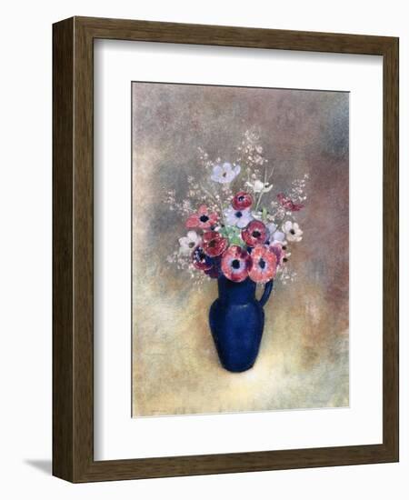 Anemones in a Jug, 1910-15-Odilon Redon-Framed Giclee Print