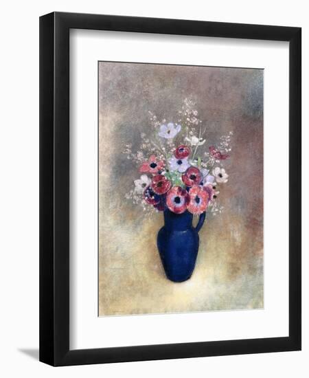 Anemones in a Jug, 1910-15-Odilon Redon-Framed Giclee Print