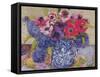 Anemones in an Antique Jug-Joan Thewsey-Framed Stretched Canvas