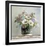 Anemones in Black and White Hatbox-Danhui Nai-Framed Art Print