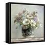 Anemones in Black and White Hatbox-Danhui Nai-Framed Stretched Canvas