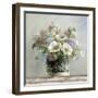 Anemones in Black and White Hatbox-Danhui Nai-Framed Art Print