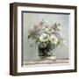 Anemones in Black and White Hatbox-Danhui Nai-Framed Art Print