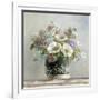 Anemones in Black and White Hatbox-Danhui Nai-Framed Art Print