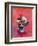 Anemones on a Red Ground, 1992-Diana Schofield-Framed Giclee Print