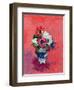 Anemones on a Red Ground, 1992-Diana Schofield-Framed Giclee Print