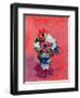 Anemones on a Red Ground, 1992-Diana Schofield-Framed Giclee Print