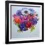 Anemones: Red, White, Pink and Purple-Joan Thewsey-Framed Giclee Print