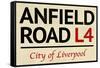 Anfield Road L4 Liverpool Street-null-Framed Stretched Canvas