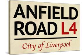 Anfield Road L4 Liverpool Street-null-Stretched Canvas