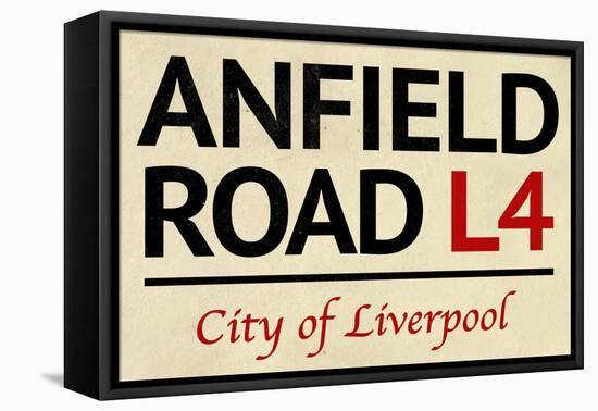 Anfield Road L4 Liverpool Street-null-Framed Stretched Canvas