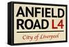 Anfield Road L4 Liverpool Street-null-Framed Stretched Canvas