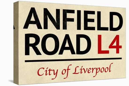 Anfield Road L4 Liverpool Street-null-Stretched Canvas