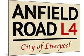 Anfield Road L4 Liverpool Street-null-Mounted Poster