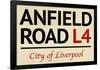 Anfield Road L4 Liverpool Street-null-Framed Poster