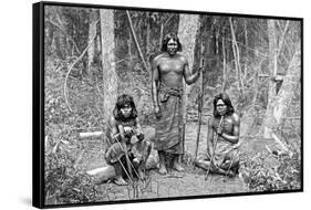 Angaite Indians, North Chaco, Paraguay, 1895-null-Framed Stretched Canvas