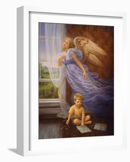 Angel 10-Edgar Jerins-Framed Giclee Print