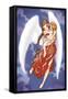 Angel And Child-Harry Briggs-Framed Stretched Canvas