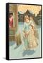 Angel and Little Match Girl-null-Framed Stretched Canvas