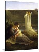 Angel and Mother, 1854-Louis Janmot-Stretched Canvas