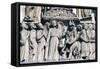 Angel and Satan, Relief, Notre-Dame Cathedral-null-Framed Stretched Canvas