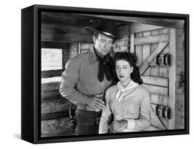 Angel and the Badman, John Wayne, Gail Russell, 1947-null-Framed Stretched Canvas