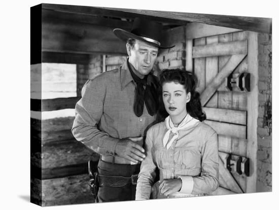 Angel and the Badman, John Wayne, Gail Russell, 1947-null-Stretched Canvas