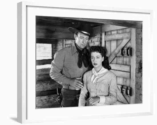 Angel and the Badman, John Wayne, Gail Russell, 1947-null-Framed Photo