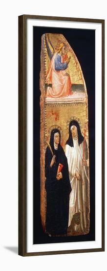 Angel Announcing and Two Holy Nuns, 1399-null-Framed Giclee Print