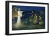 Angel Announcing the Birth of Christ to Shepherds-Robert Leinweber-Framed Giclee Print