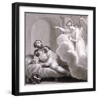 Angel Appearing to Cornelius, C1810-C1844-Henry Corbould-Framed Giclee Print