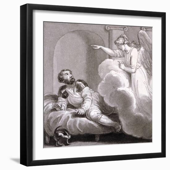 Angel Appearing to Cornelius, C1810-C1844-Henry Corbould-Framed Giclee Print