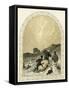 Angel appears to shepherds - Bible-Myles Birket Foster-Framed Stretched Canvas