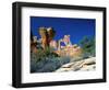 Angel Arch and the Molar in the Salt Creek Valley, Canyonlands National Park, Utah, USA-Bernard Friel-Framed Photographic Print