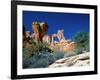 Angel Arch and the Molar in the Salt Creek Valley, Canyonlands National Park, Utah, USA-Bernard Friel-Framed Photographic Print