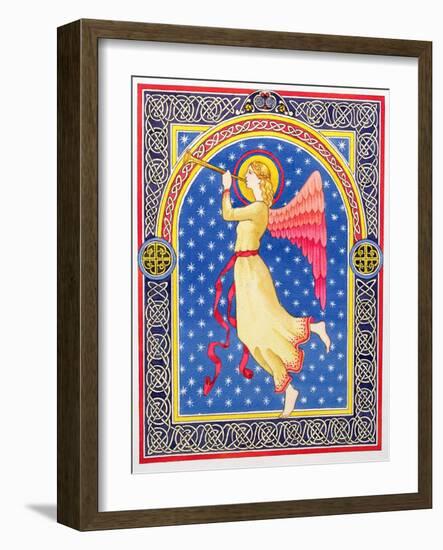 Angel Blowing Trumpet-Lavinia Hamer-Framed Giclee Print