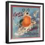 Angel Brand - California - Citrus Crate Label-Lantern Press-Framed Art Print