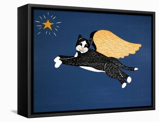 Angel Cat-Stephen Huneck-Framed Stretched Canvas