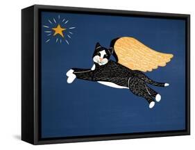 Angel Cat-Stephen Huneck-Framed Stretched Canvas