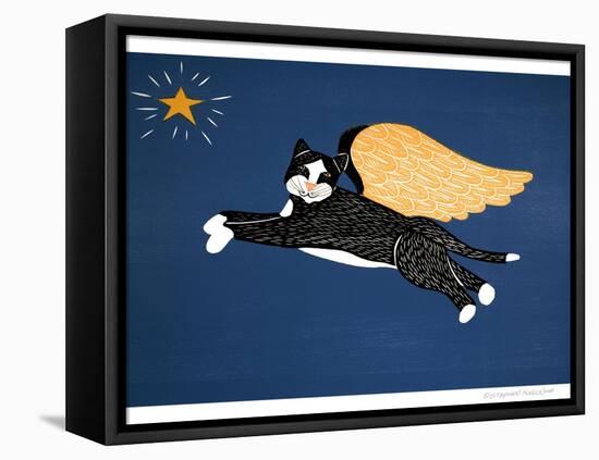 Angel Cat-Stephen Huneck-Framed Stretched Canvas