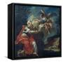 Angel Comforts Hagar in Desert-Francesco Mosso-Framed Stretched Canvas